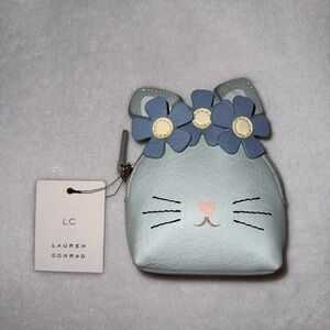 Lauren Conrad Bunny Coin Purse with Floral Accents